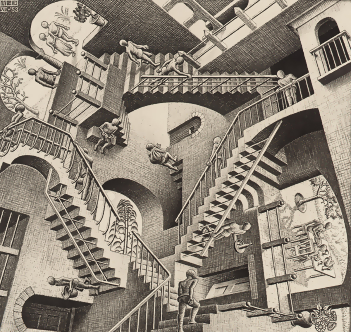 Relatividade-M.C.-Escher-Foundation-Baarn-Netherlands